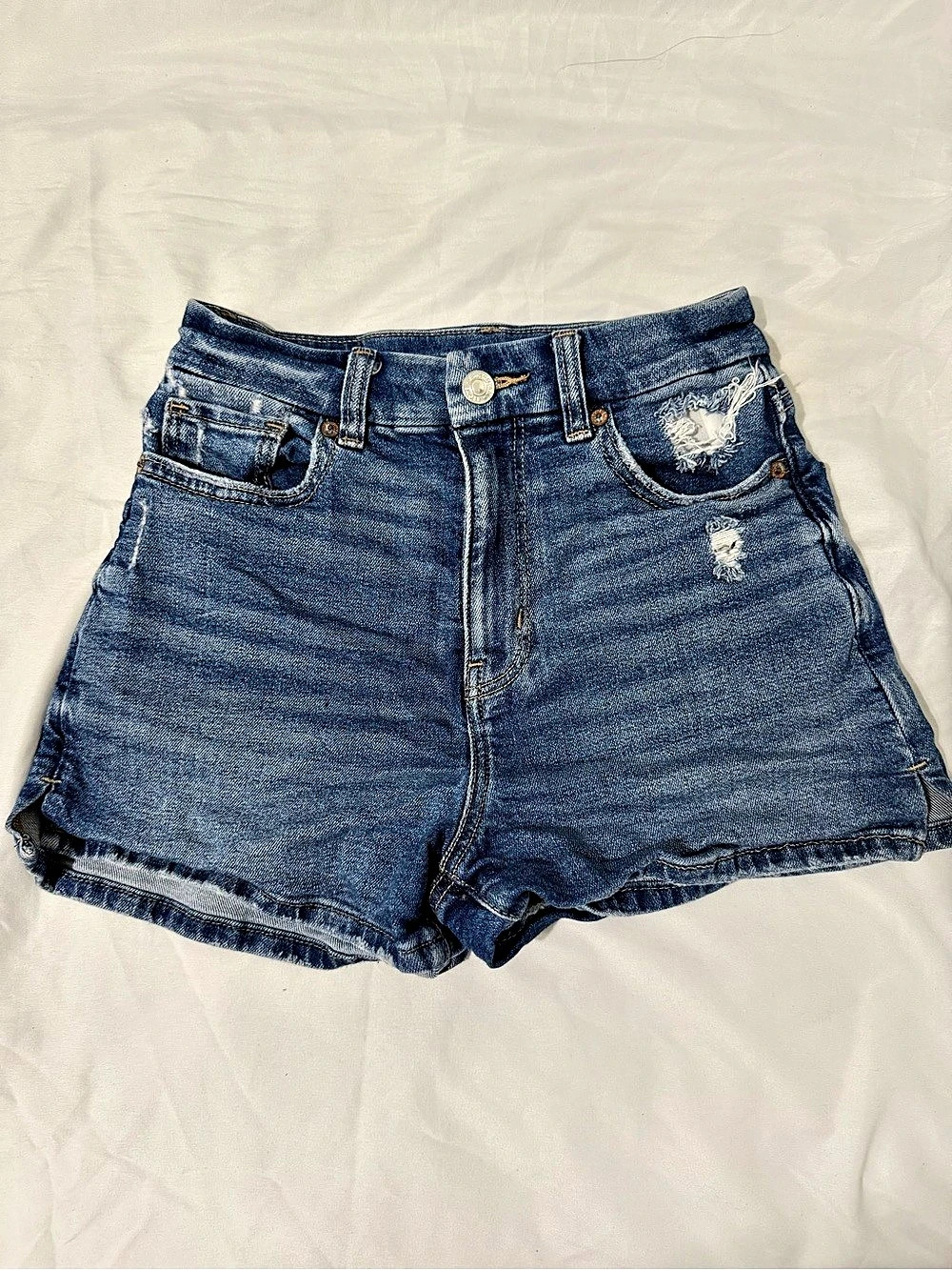 American Eagle Women's Denim Jean Shorts Waist 00